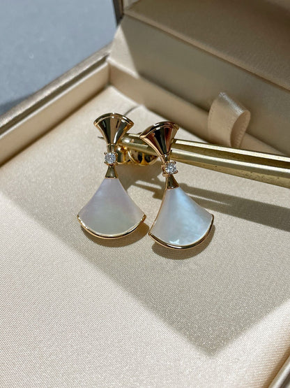 [Angela Jewellery]DREAM MOP 1 DIAMOND EARRINGS