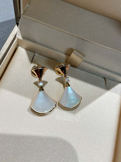 [Angela Jewellery]DREAM MOP 1 DIAMOND EARRINGS