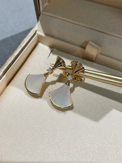 [Angela Jewellery]DREAM MOP 1 DIAMOND EARRINGS