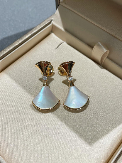 [Angela Jewellery]DREAM MOP 1 DIAMOND EARRINGS