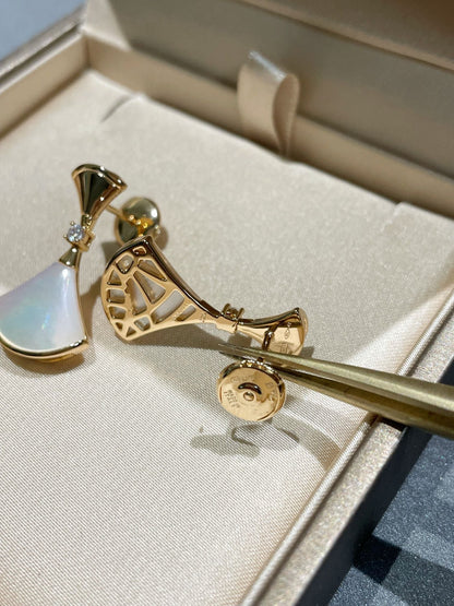 [Angela Jewellery]DREAM MOP 1 DIAMOND EARRINGS