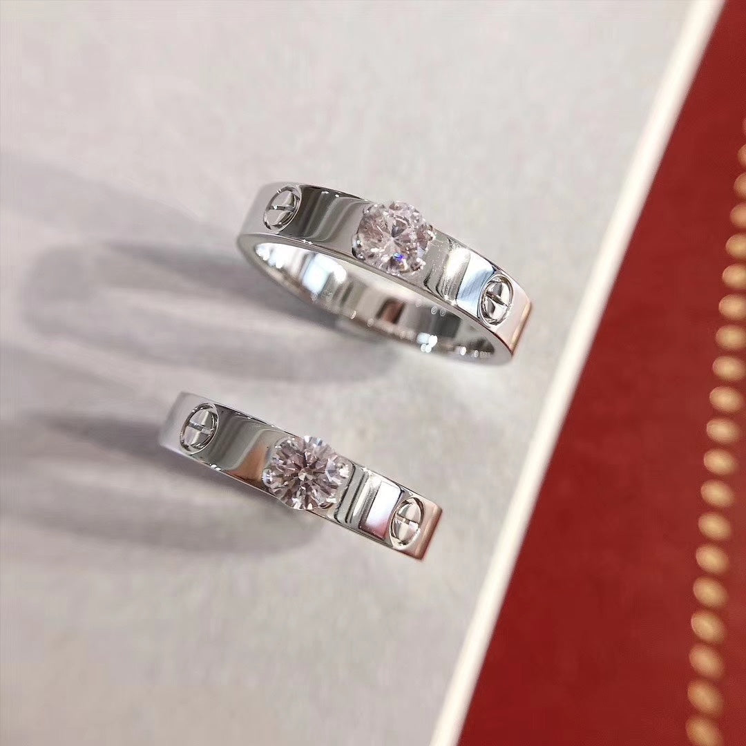[Angela Jewellery]LOVE RING 3.6MM 1 BIG DIAMOND