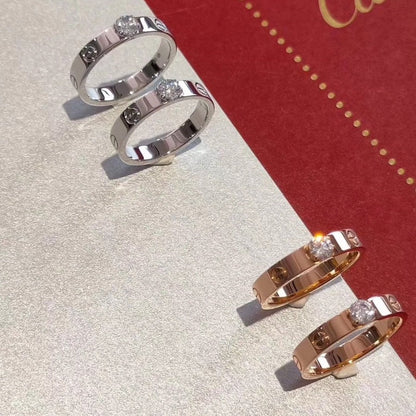 [Angela Jewellery]LOVE RING 3.6MM 1 BIG DIAMOND