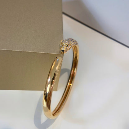 [Angela Jewellery]PANTHERE GOLD DIAMOND OPEN BRACELET