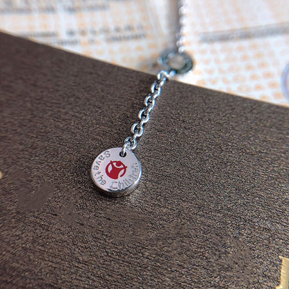 [Angela Jewellery]ZERO 1 BLACK CERAMIC SILVER NECKLACE