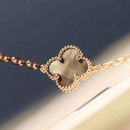 [Angela Jewellery]CLOVER 20 MOTIFS LASER DIAMOND NECKLACE