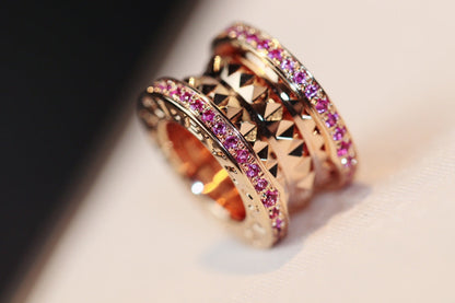 [Angela Jewellery]ZERO 1 ROCK PINK GOLD PINK DIAMOND NECKLACE