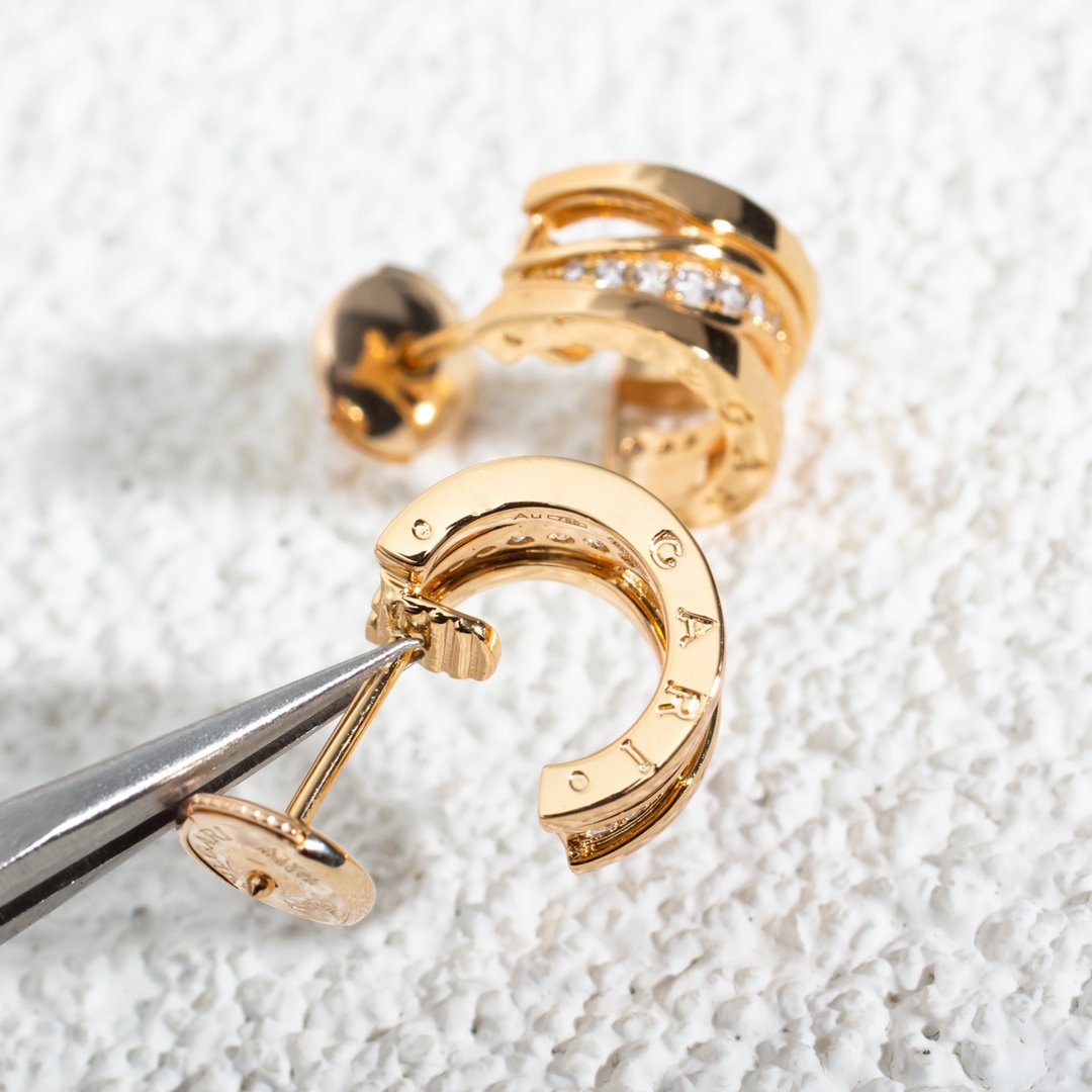 [Angela Jewellery]ZERO 1 PINK GOLD DIAMONDS EARRINGS