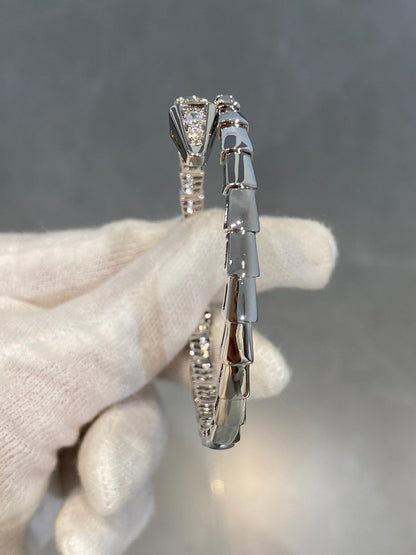 [Angela Jewellery]SERPENTI BRACELET DIAMONDS SILVER