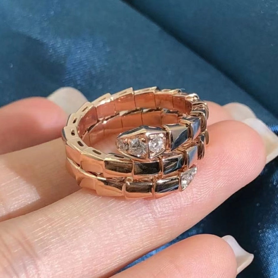 [Angela Jewellery]SERPENTS DOUBLE ROW DIAMOND RING
