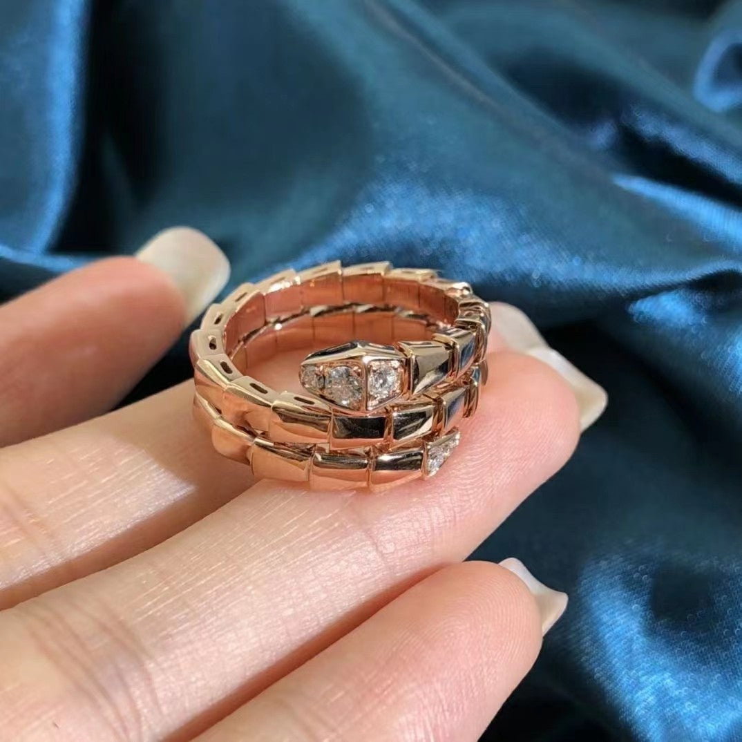 [Angela Jewellery]SERPENTS DOUBLE ROW DIAMOND RING