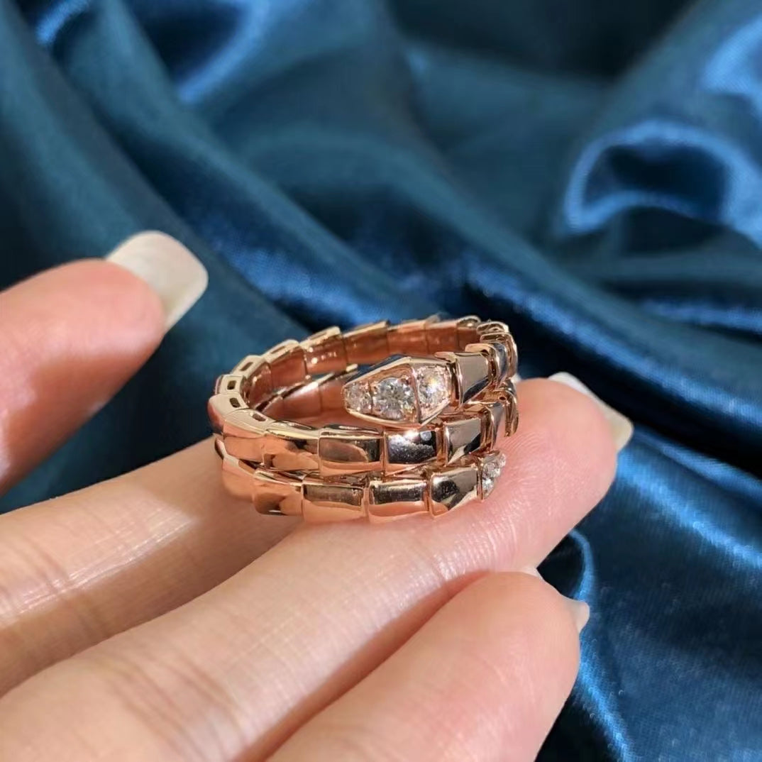 [Angela Jewellery]SERPENTS DOUBLE ROW DIAMOND RING