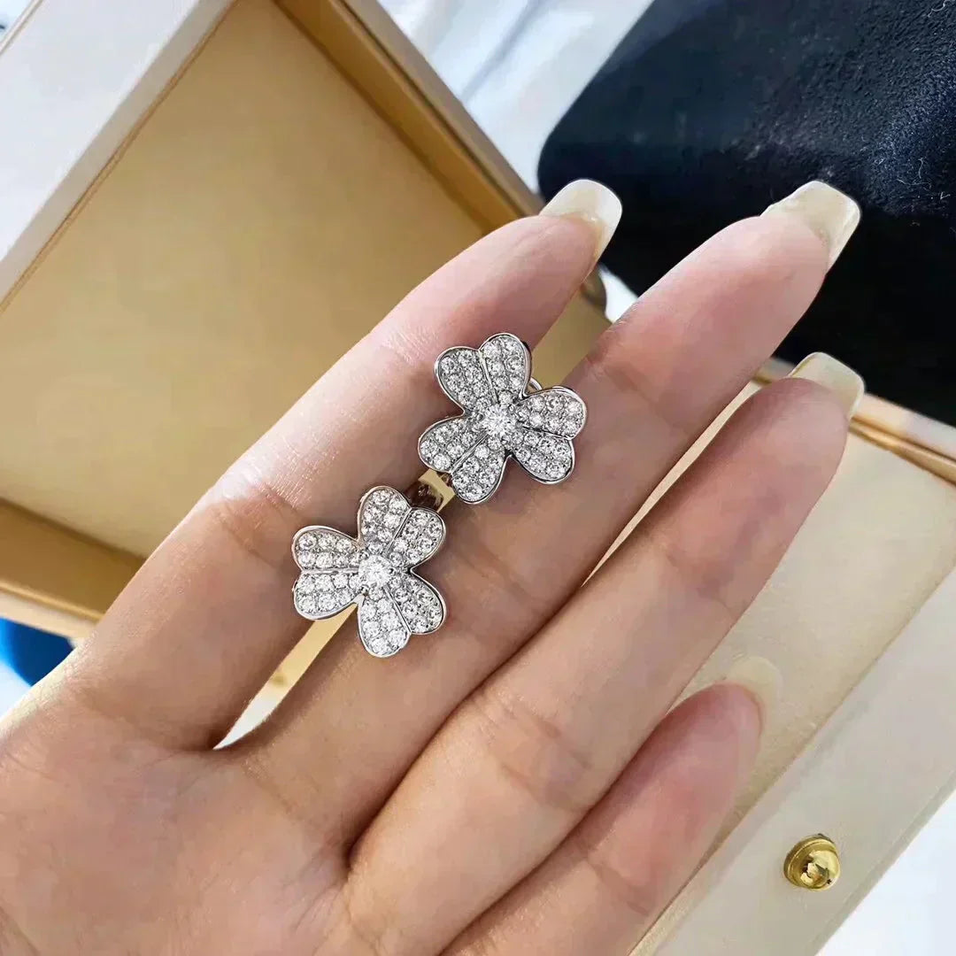 [Angela Jewellery]CLOVER COMOS DIAMOND EARRINGS SILVER