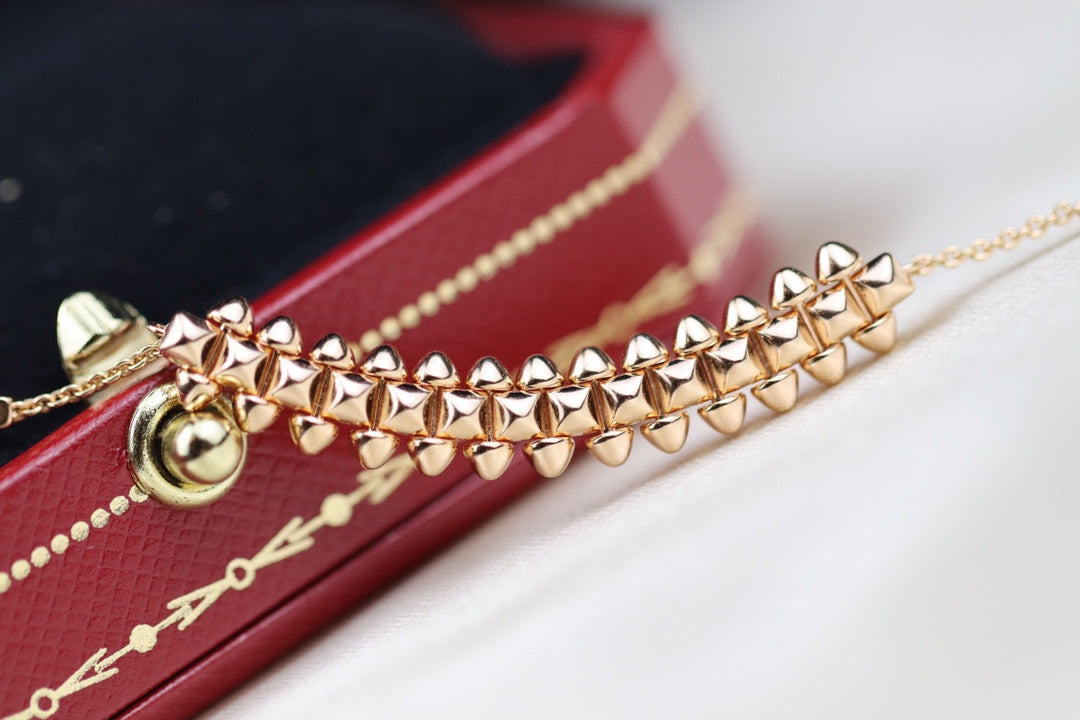 [Angela Jewellery]CLASH PINK GOLD NECKLACE