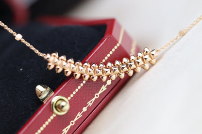 [Angela Jewellery]CLASH PINK GOLD NECKLACE