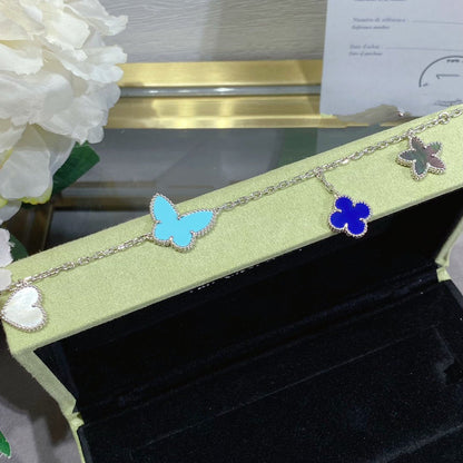 [Angela Jewellery]LUCKY SPRING SILVER BRACELET 4 MOTIF