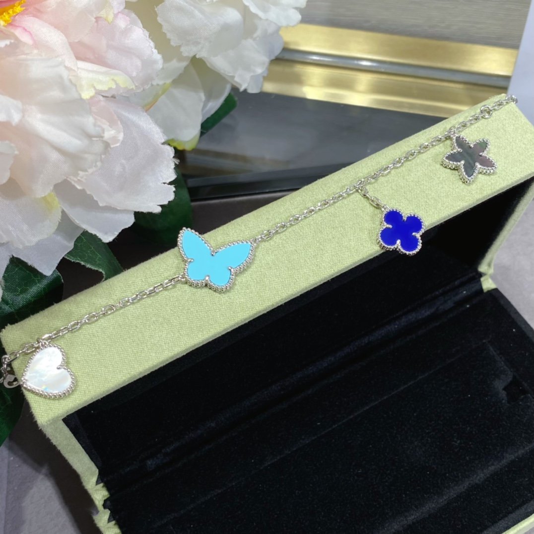 [Angela Jewellery]LUCKY SPRING SILVER BRACELET 4 MOTIF