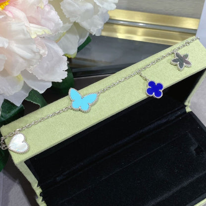 [Angela Jewellery]LUCKY SPRING SILVER BRACELET 4 MOTIF