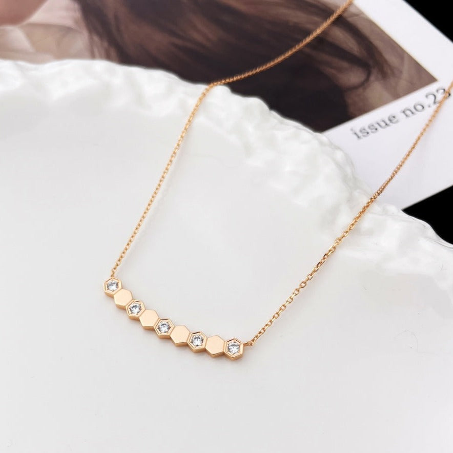 [Angela Jewellery]BEE MY LOVE DIAMOND NECKLACE