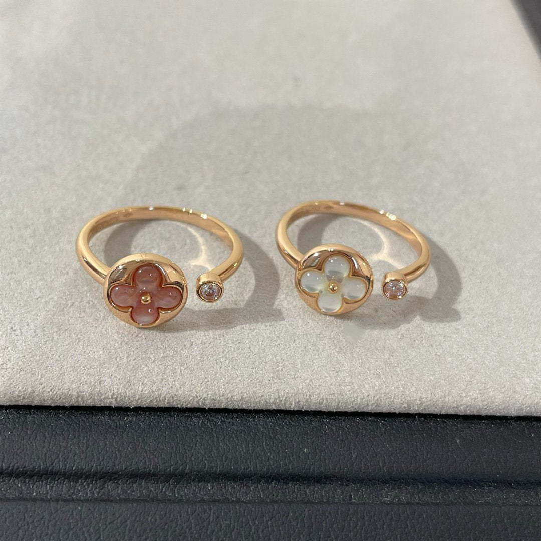 [Angela Jewellery]SUN 1 DIAMOND PINK MOP RING
