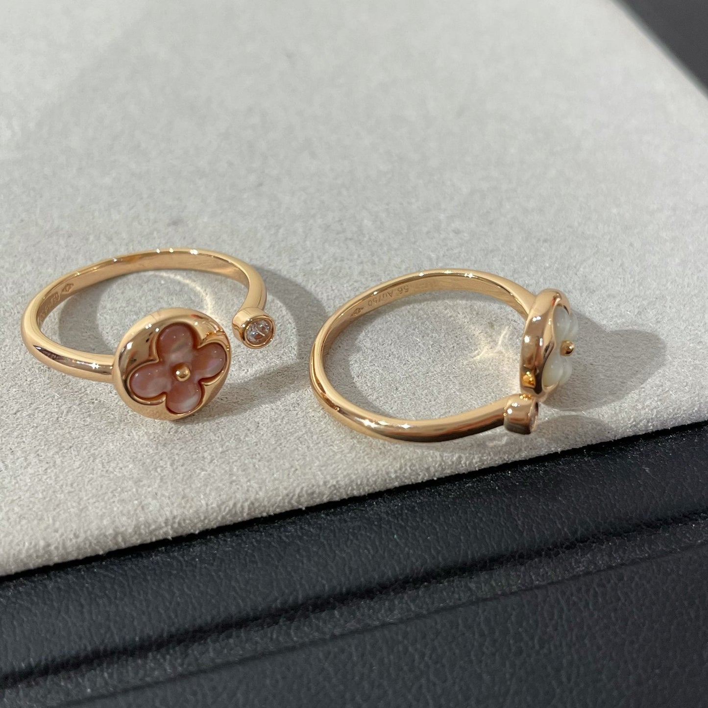 [Angela Jewellery]SUN 1 DIAMOND PINK MOP RING