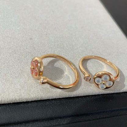 [Angela Jewellery]SUN 1 DIAMOND PINK MOP RING