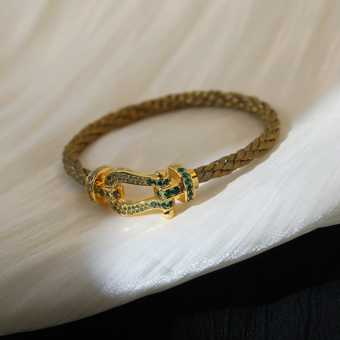 [Angela Jewellery]FORCE 10 GOLD GREEN DIAMOND PAVED
