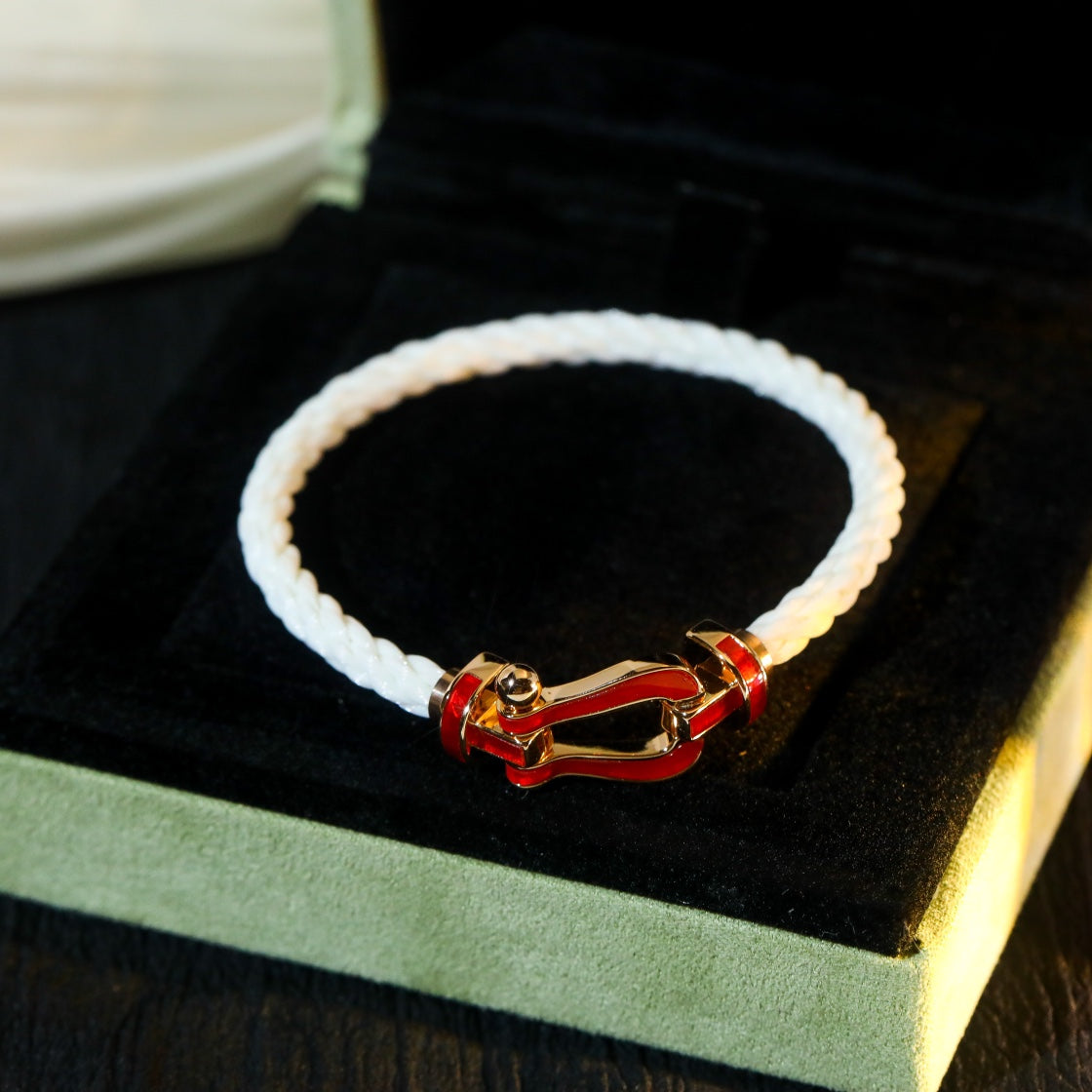 [Angela Jewellery]FORCE 10 WHITE TEXTILE DIAMOND PAVED