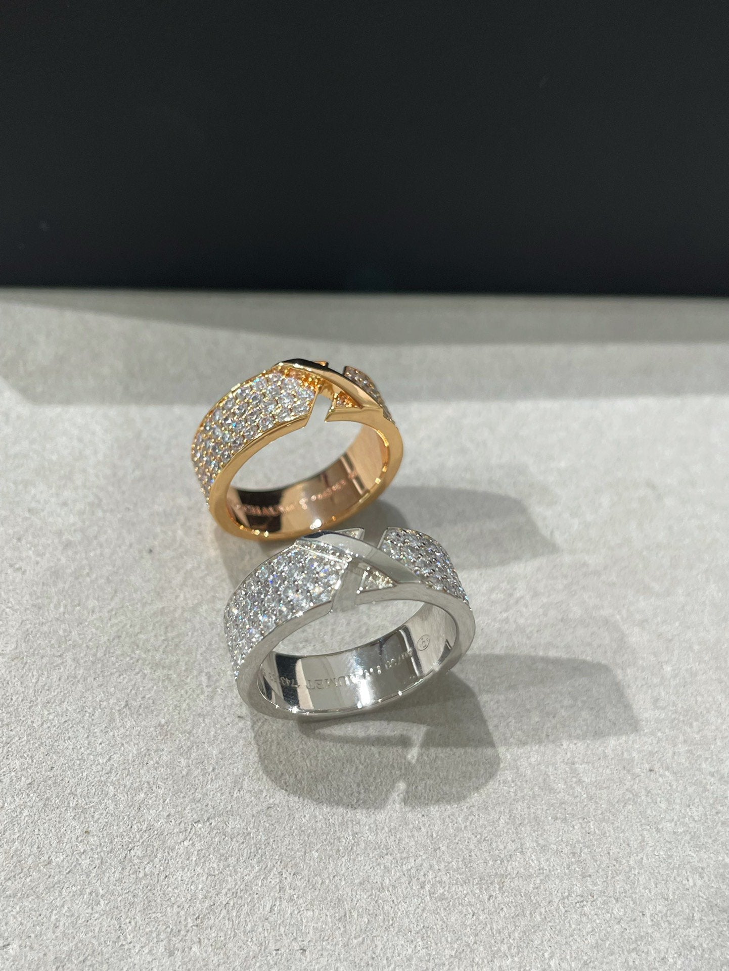 [Angela Jewellery]LIENS EVIDENCE  DIAMOND PAVED RING