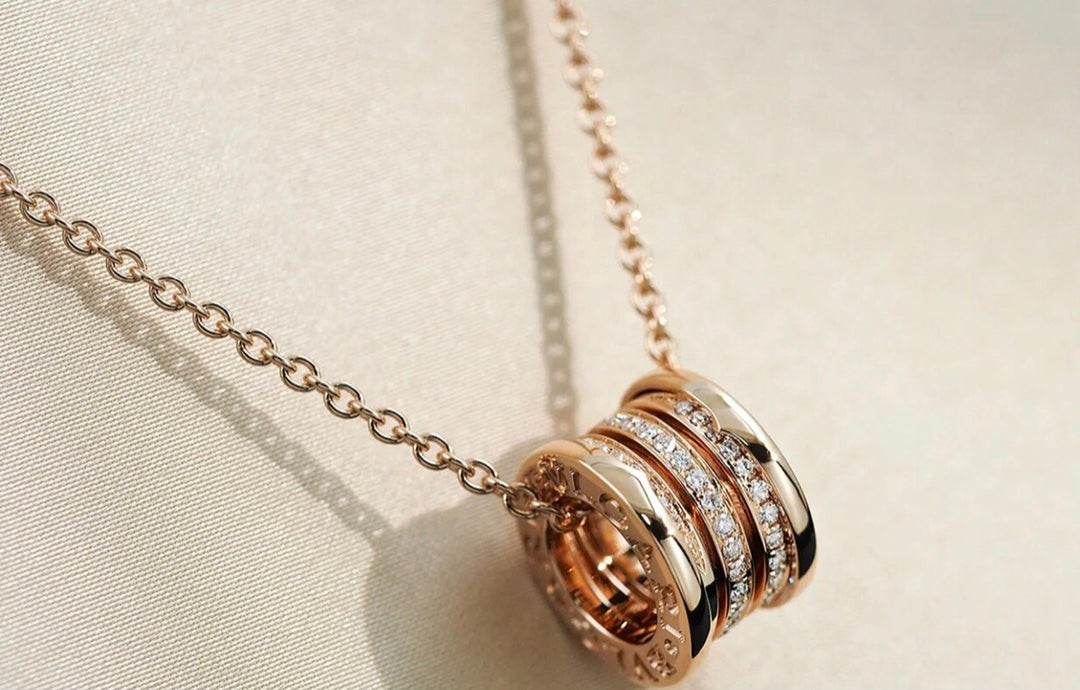 [Angela Jewellery]ZERO 1 PINK GOLD DIAMOND NECKLACE