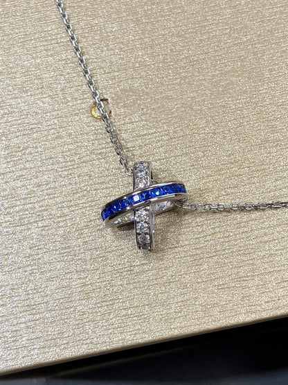 [Angela Jewellery]LIENS DIAMOND SILVER NECKLACE