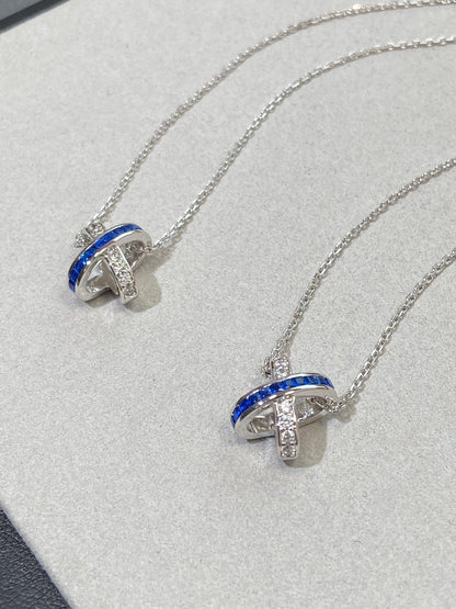 [Angela Jewellery]LIENS DIAMOND SILVER NECKLACE