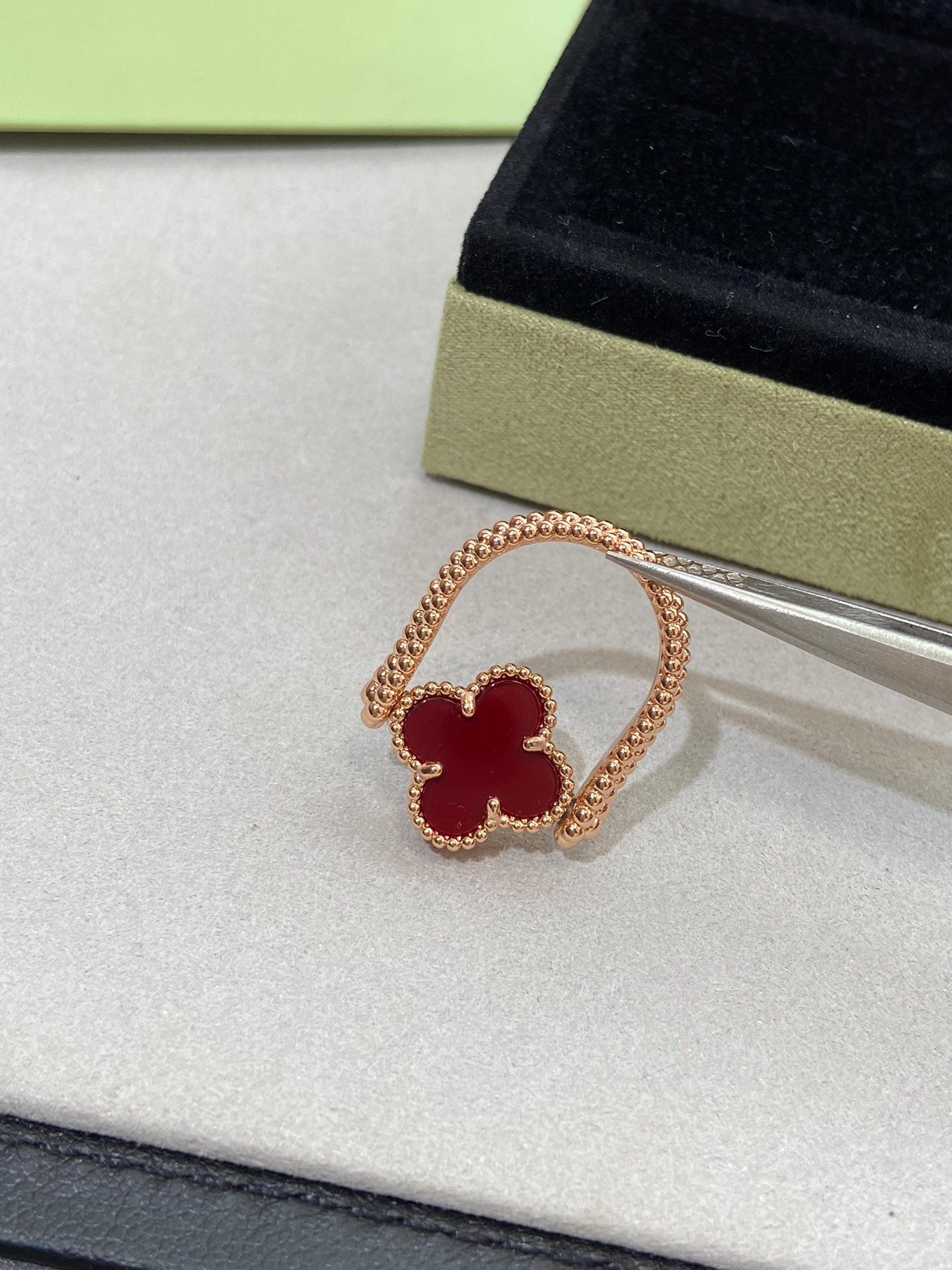 [Angela Jewellery]CLOVER RIVERSIBLE ROSE GOLD RING