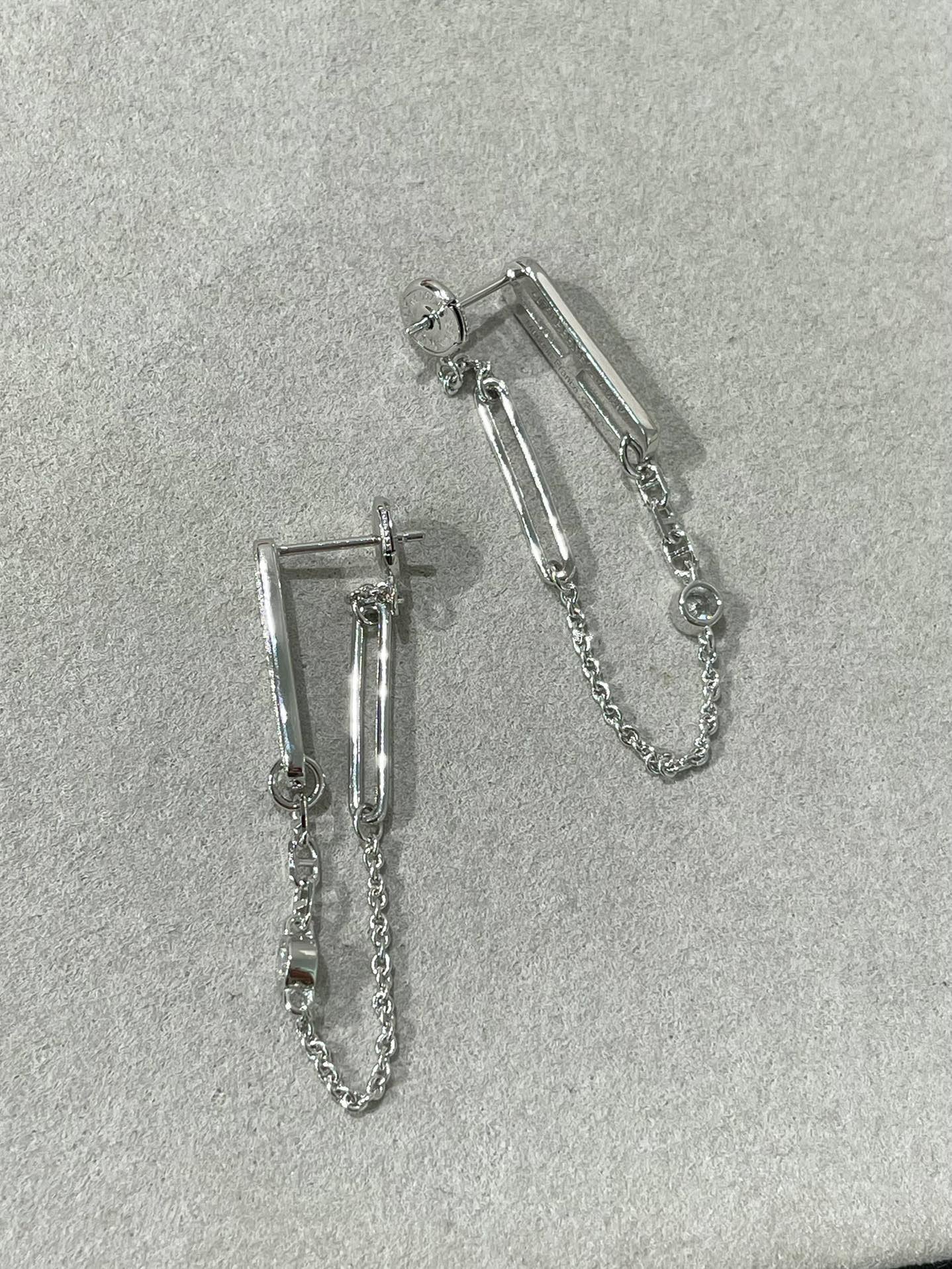 [Angela Jewellery]CHAINE CHAOS DIAMOND DROP EARRINGS