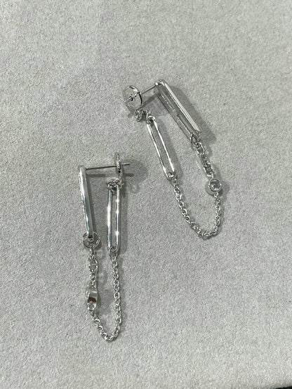 [Angela Jewellery]CHAINE CHAOS DIAMOND DROP EARRINGS
