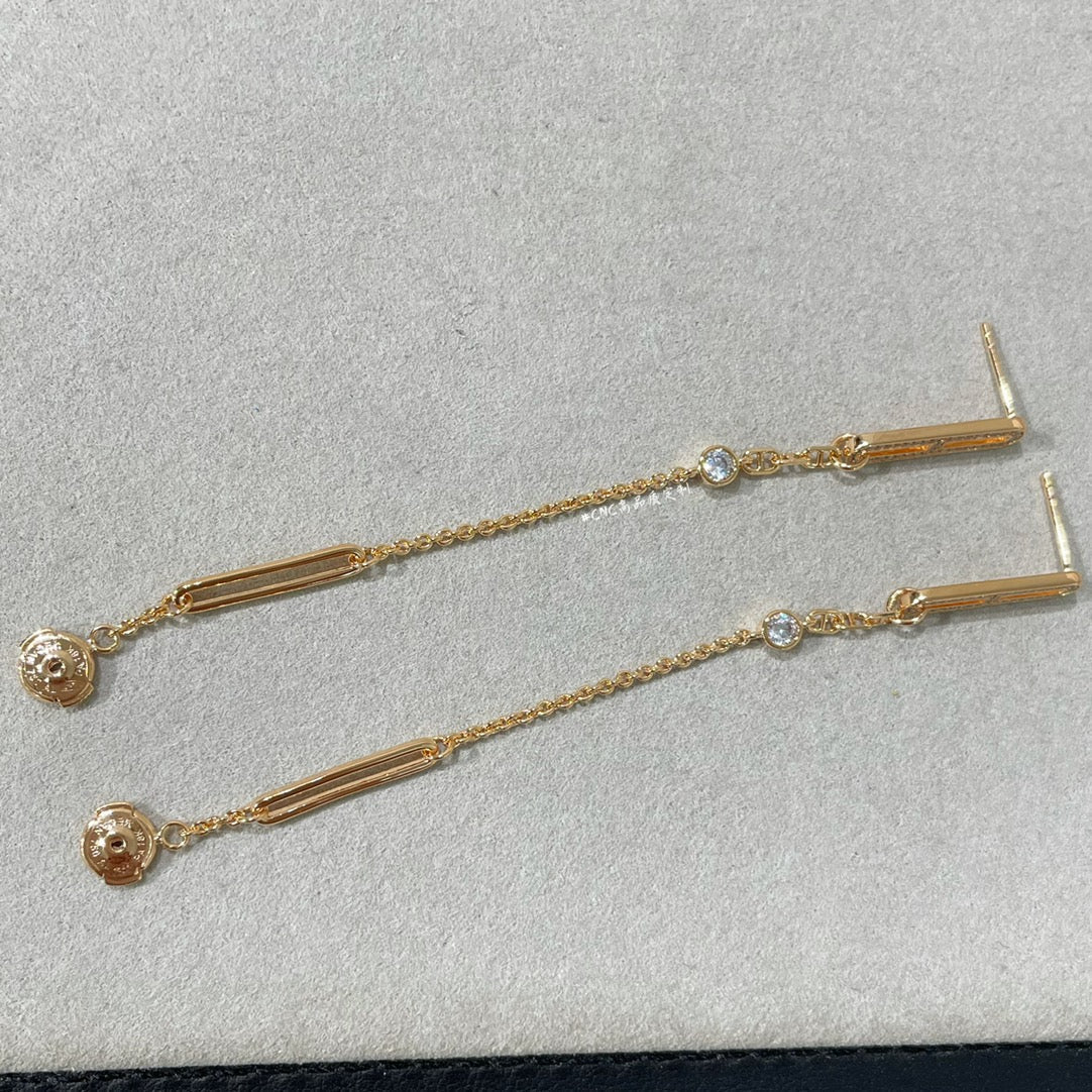 [Angela Jewellery]CHAINE CHAOS DIAMOND DROP EARRINGS