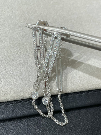 [Angela Jewellery]CHAINE CHAOS DIAMOND DROP EARRINGS