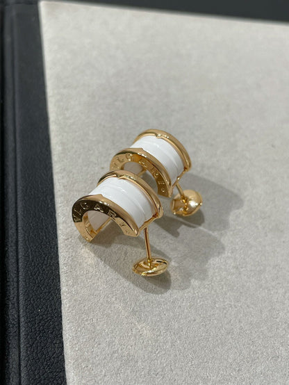 [Angela Jewellery]ZERO 1 PINK GOLD CERAMIC EARRINGS