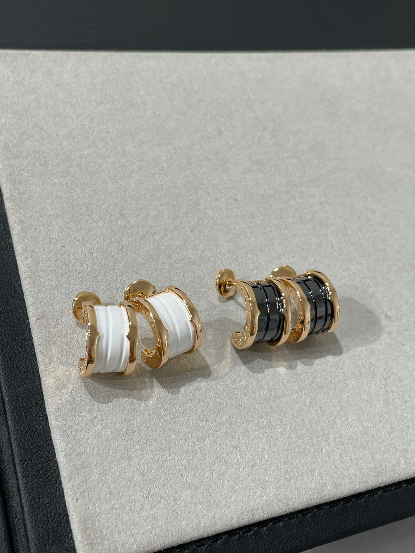 [Angela Jewellery]ZERO 1 PINK GOLD CERAMIC EARRINGS