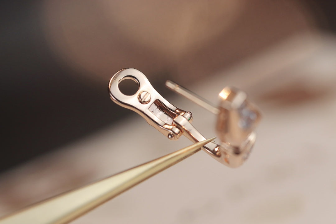 [Angela Jewellery]SERPENT PINK GOLD DIAMOND EARRINGS
