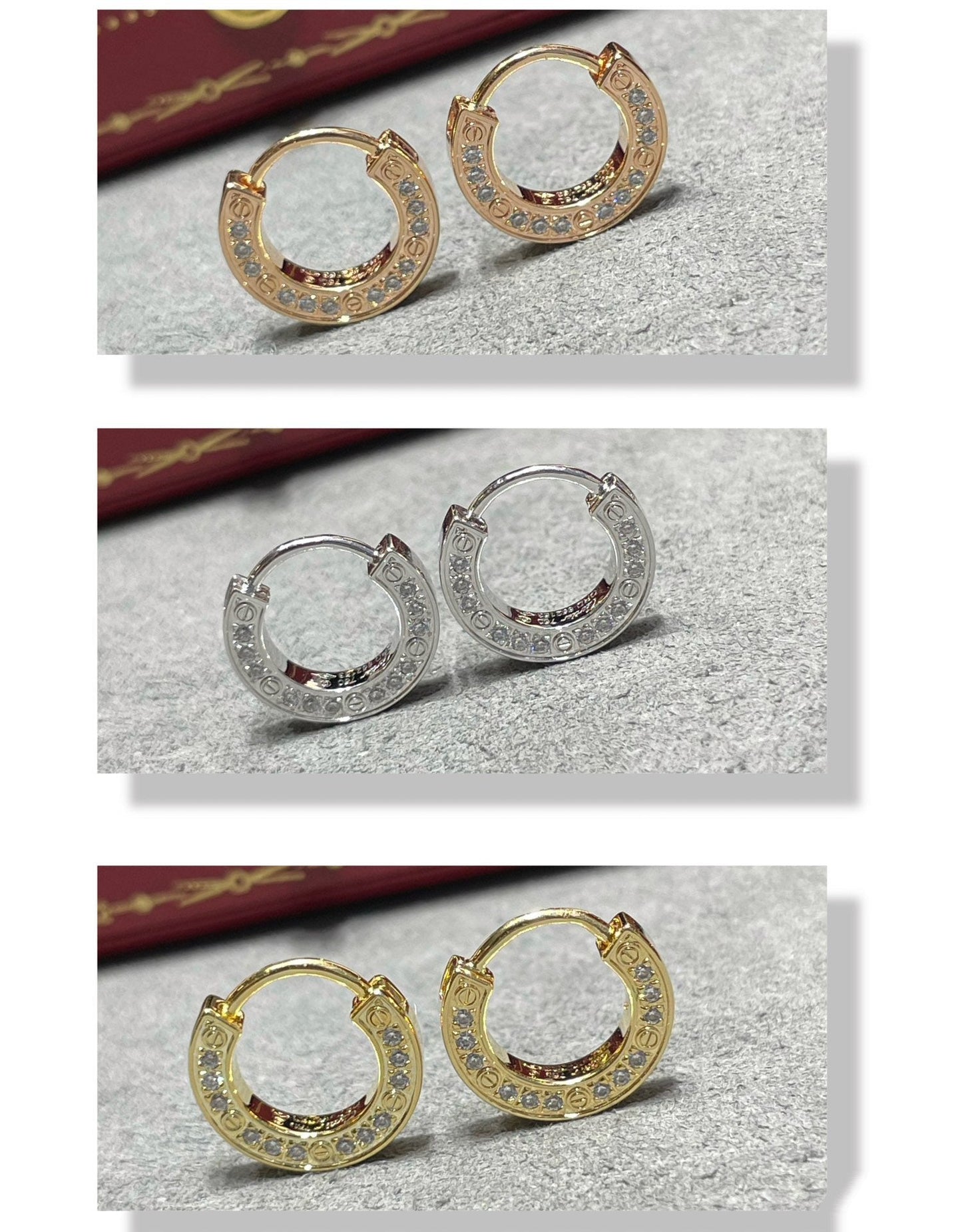 [Angela Jewellery]LOVE DIAMOND EARRINGS