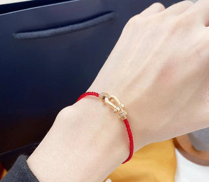 [Angela Jewellery]FORCE 10 HALF DIAMOND PINK GOLD RED CORDERI LARGE AND MEDIUM MODEL
