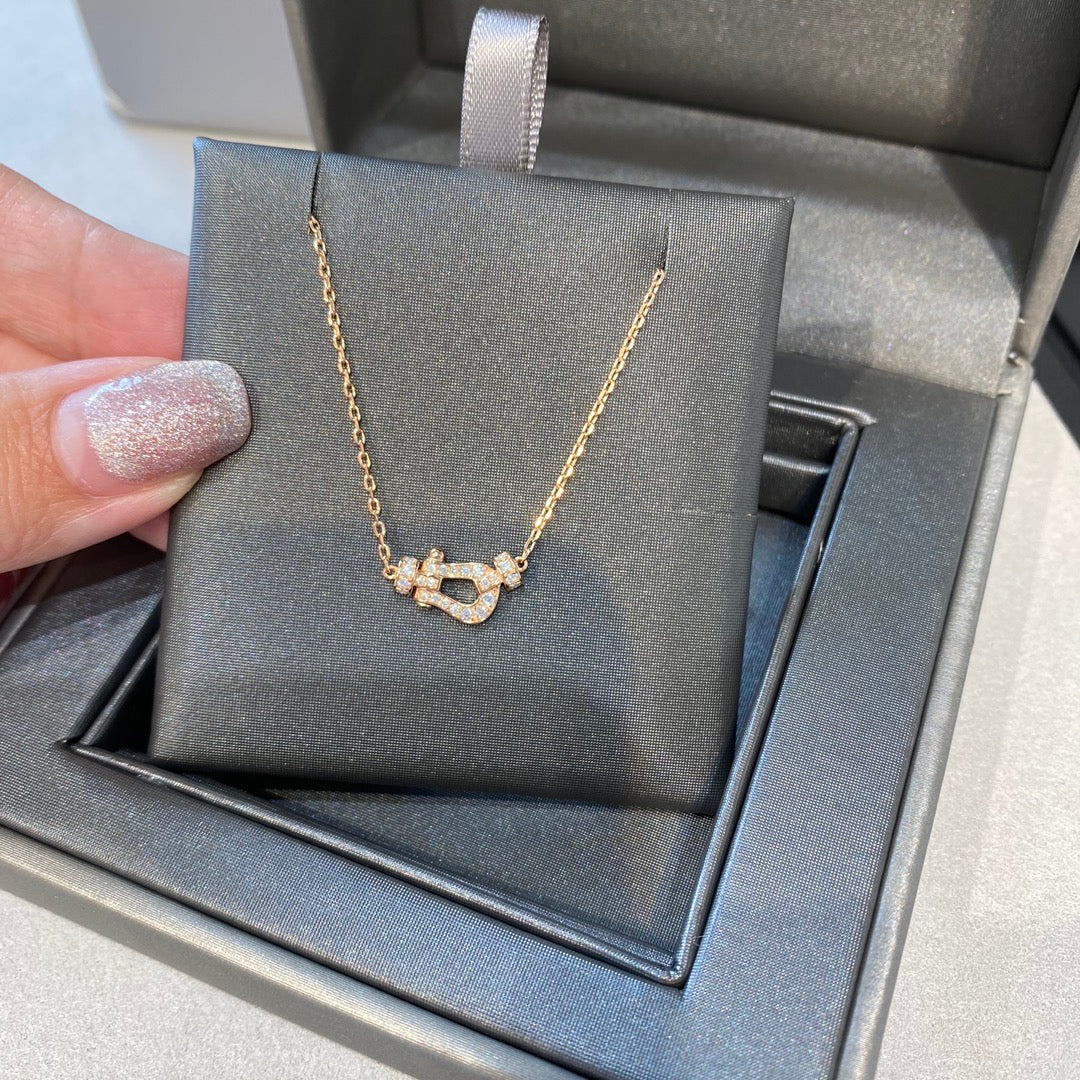 [Angela Jewellery]FORCE 10 DIAMOND PINK GOLD NECKLACE MINI MODEL