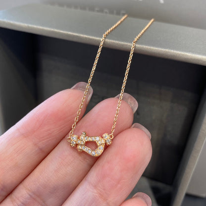 [Angela Jewellery]FORCE 10 DIAMOND PINK GOLD NECKLACE MINI MODEL