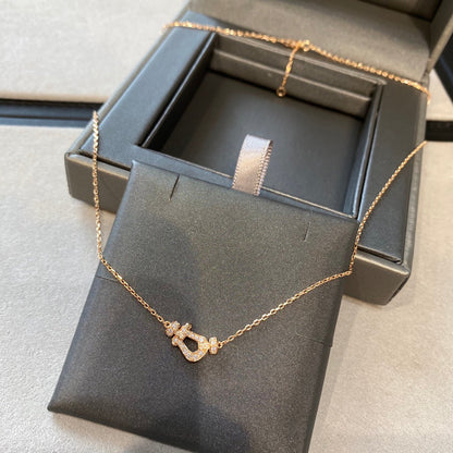 [Angela Jewellery]FORCE 10 DIAMOND PINK GOLD NECKLACE MINI MODEL