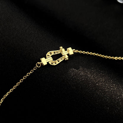 [Angela Jewellery]FORCE 10 FULL DIAMOND BUCKLE CHAIN LINK MINI MODEL