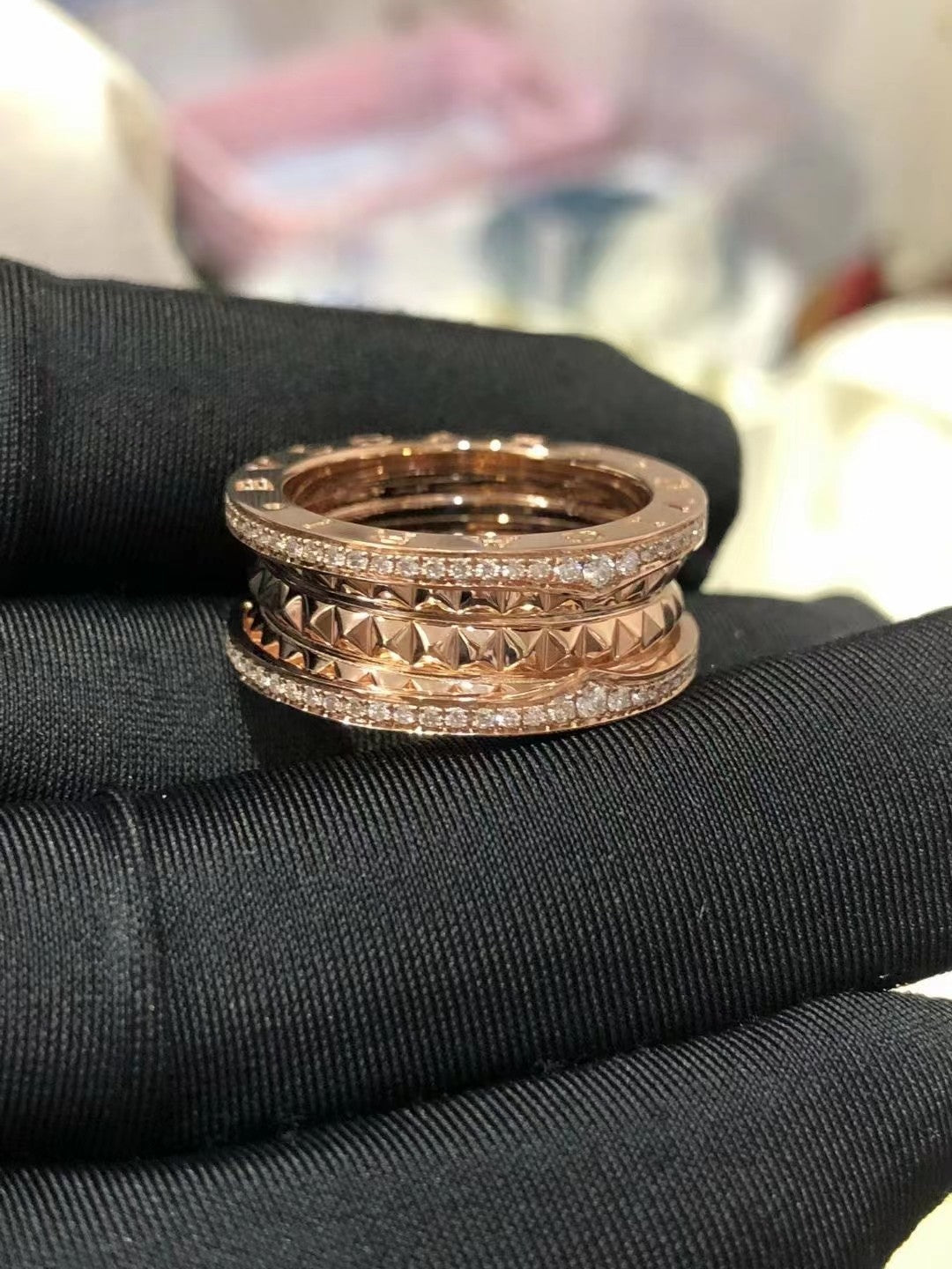 [Angela Jewellery]ZERO 1 ROCK DIAMOND PINK GOLD
