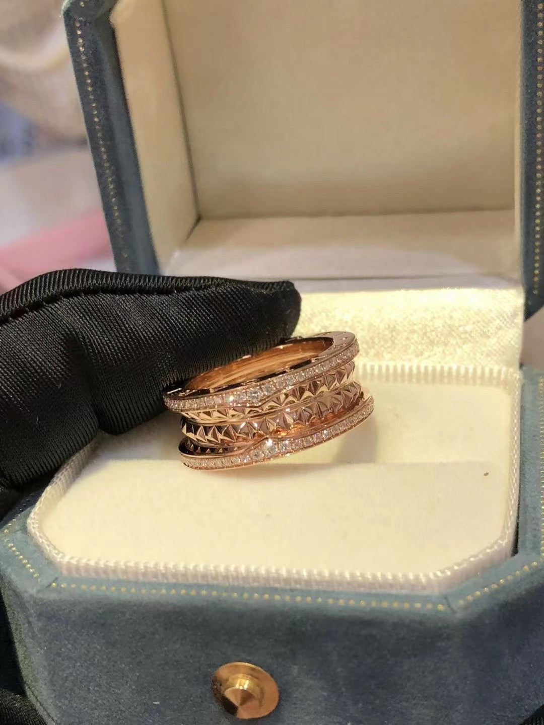 [Angela Jewellery]ZERO 1 ROCK DIAMOND PINK GOLD