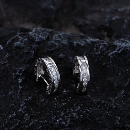 [Angela Jewellery]ZERO 1 MINI SILVER DIAMOND EARRINGS