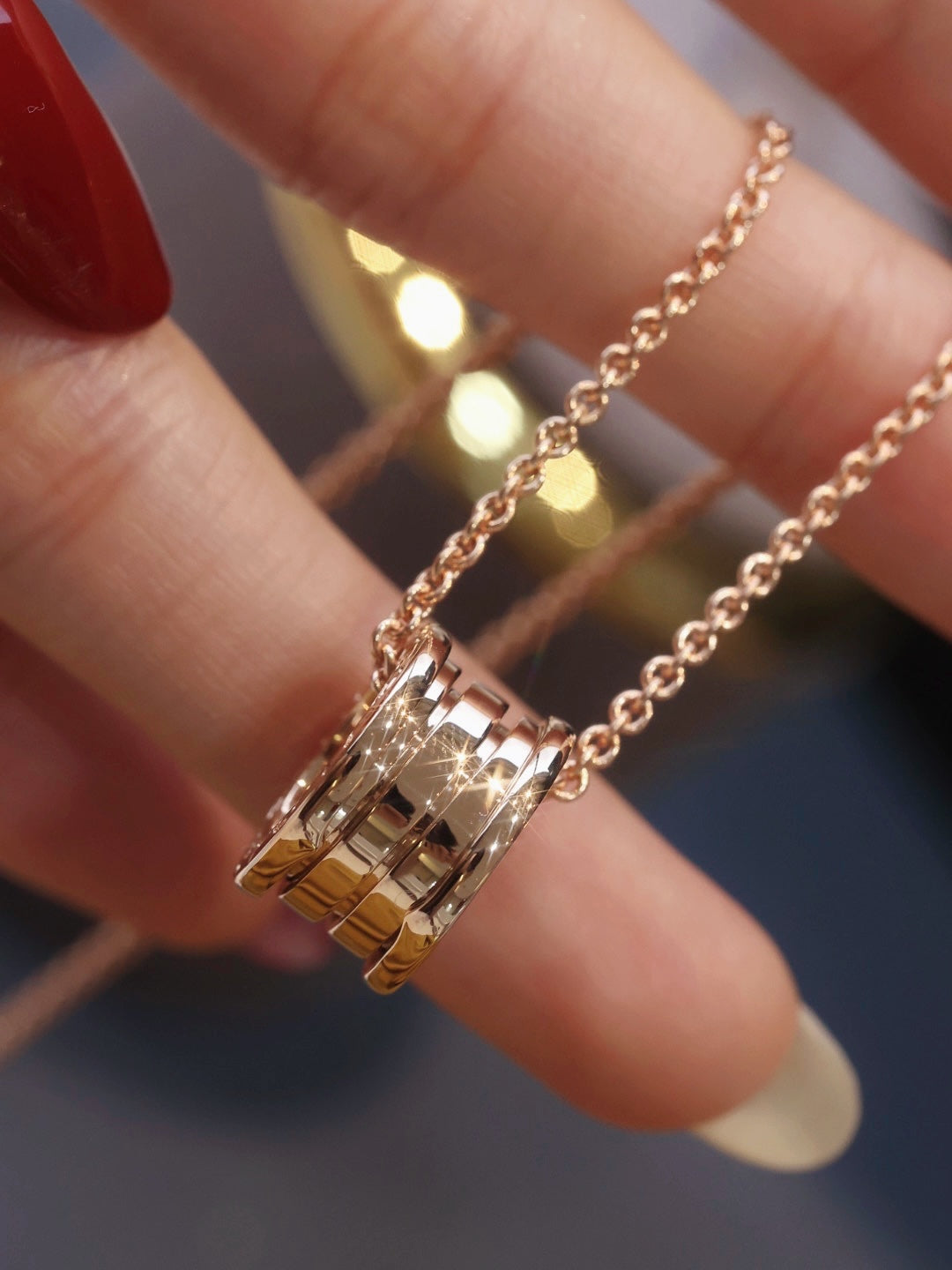 [Angela Jewellery]ZERO 1 PINK GOLD NECKLACE